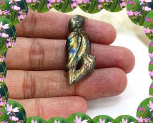 หินอัญมณีขัดเงาสุดแวววาว20มม. ทำมือสำหรับทำเครื่องประดับงานปาร์ตี้แกะสลักลายดอกไม้ที่ฉูดฉาด - Product Image 5