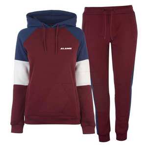 Survêtement à manches longues personnalisé de haute qualité pour femme, couleur unie, vêtements d'hiver chauds de grande taille avec logo personnalisé - Product Image 1