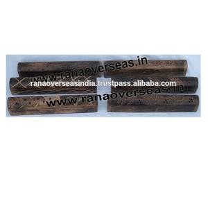 Support de brûleur à cône en bois de manguier fini antique élégant attrape-cendres décoratif sculpté à la main pour diffuseur - Product Image 2