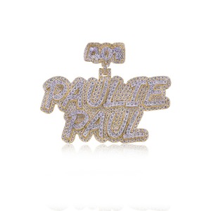 Bague Hip Hop en or jaune et blanc 10 carats avec diamants naturels IGI, poids 13,44 carats, personnalisée par RB Gems, pour mariages, fêtes et anniversaires - Product Image 1