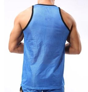 Remise par lots Gilet de sport pour homme Muscle Fitness Bodybuilding Couleur unie Collection de gilets ouverts du Bangladesh - Product Image 3