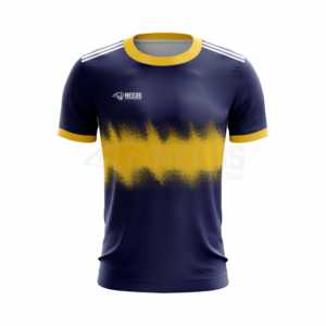 เสื้อเจอร์ซีย์ GAA 170gsm โพลีเอสเตอร์พิมพ์ซับลิเมชันออกแบบได้ตามต้องการสำหรับผู้ใหญ่ทุกเพศคอกลมคุณภาพระดับพรีเมียม - Product Image 5