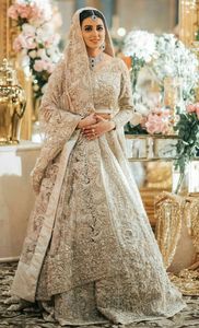 Elegante de moda indio/de novia paquistaní vestido adornado en cuentas de vidrio cristal piedra trabajo para boda = 2020 - Product Image 2