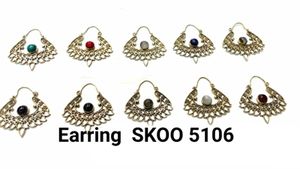 2024 nuevos pendientes para mujer, Pendientes colgantes de aro étnicos tribales indios gitanos, pendientes Vintage de estilo bohemio para mujer - Product Image 2