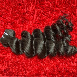Extensiones de Cabello Humano con Textura Ondulada, Trama Simple y Doble, 100g, 1 Paquete - Product Image 5