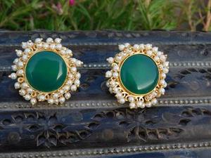 WEDDING AND PARTY WEAR DESIGNER STONE EARING - Product Image 2