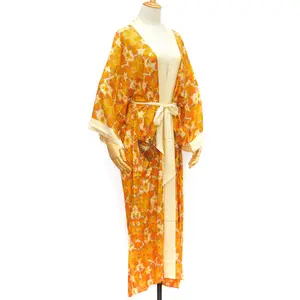 Abito da donna lungo maxi kimono personalizzato da donna cardigan personalizzato copricapo da spiaggia