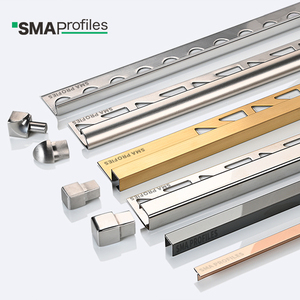 Profilés SMA Design moderne Acier inoxydable 304 Transition <span class=keywords><strong>Angle</strong></span> droit Bordure de carrelage <span class=keywords><strong>Finition</strong></span> miroir 8K Étanche pour utilisation en appartement - Product Image 4