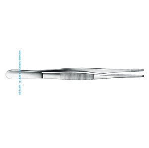 Standard Dressing Forceps No Teeth Medium Wide 11 cm Surgical Instruments Manufacturer and Exporter - Product Image 2
