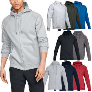 ¡Novedad de 2021! Sudadera con capucha de lana con cremallera completa para hombre, estampado impermeable, patrón sólido, cuello levantado, jersey de talla XL, ropa de invierno - Product Image 1