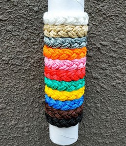 Nautical Gray Cord <b>Bracelet</b> Unisex knot <b>Bracelet</b> Sailor Wrap <b>Bracelet</b> Beach Summer <b>Bracelet</b> Surfer <b>Bracelet</b> Woven <b>Bracelet</b> Turks - Product Image 1