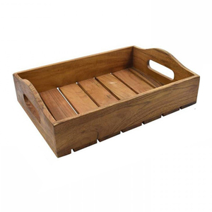 Bandeja de Servir de Madera Ecológica para Comida, Té, Café, Hogar, Hotel, Restaurante, Bandeja de Servir de Madera Maciza Natural para Cocina - Product Image 2