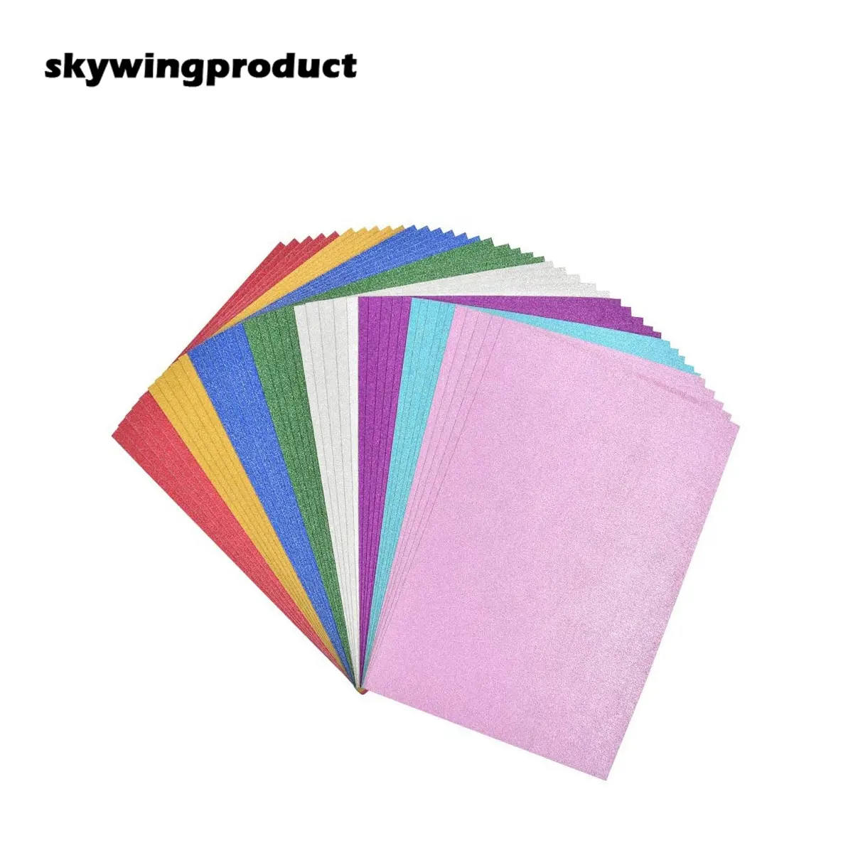 Skywingsản Phẩm Thượng Hải Lehui Kinh Tế 40 Tờ Giấy Cardstock Long Lanh Giấy Màu Cardstock Giấy Thủ Công