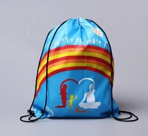 100% Polyester Waterproof Athletic Equipment Basketball Gym Sack Foldable Drawstring <b>Bag</b> With Printed Logo - Product Image 3