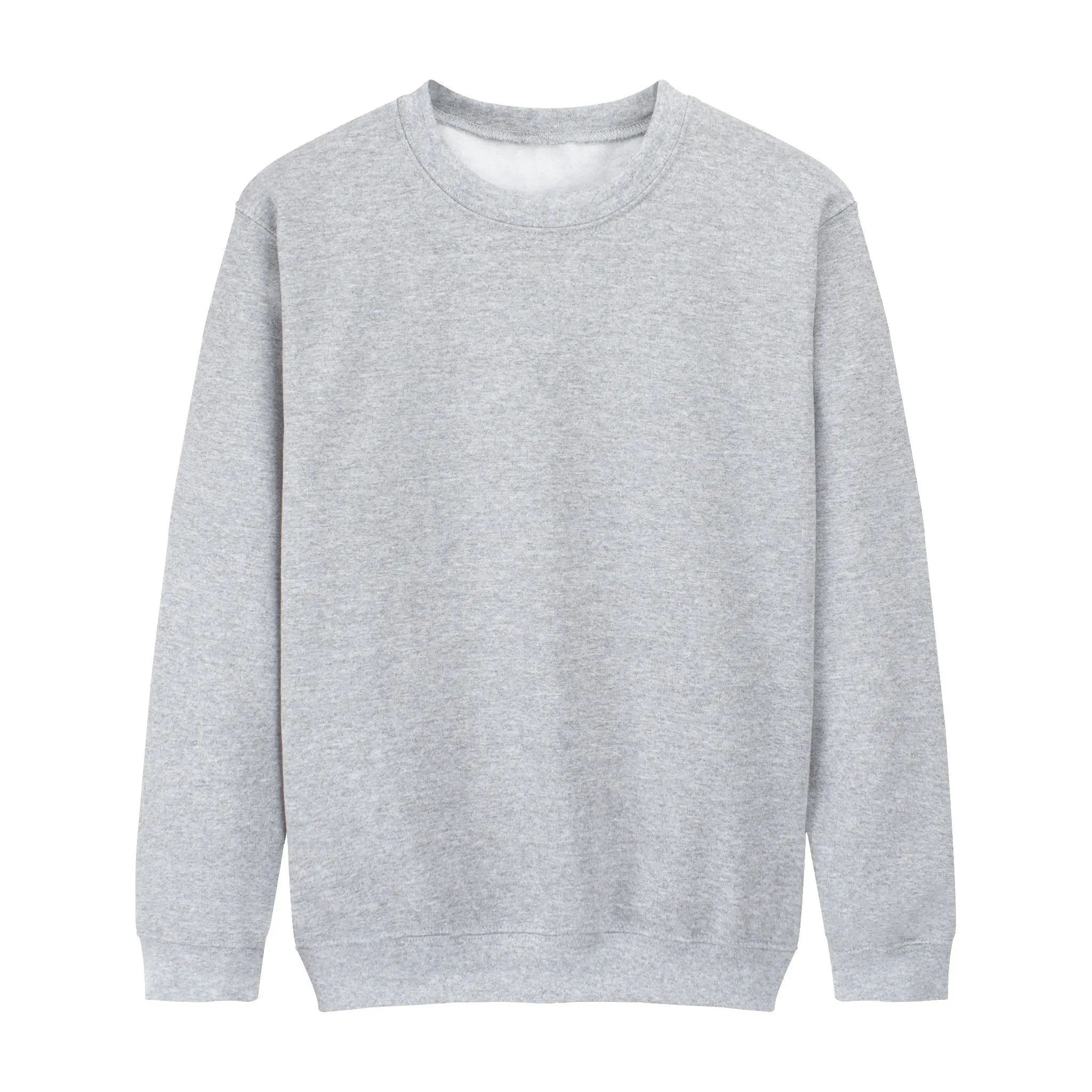 Low MOQ Plus size crewneck sweatshirts plain blank wholesale unisex pullover men sweatshirt fashion cotton elastic sweatshirt