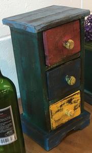 Đồ Nội Thất Cổ Điển Thiết Kế Cổ Ấn Độ Tái chế Bằng Gỗ Ngực Nhỏ Ngăn Kéo - Product Image 3