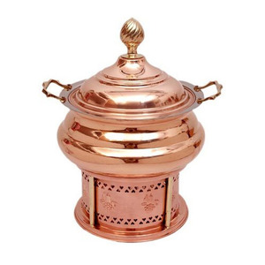 HandmadeทองแดงChafingจาน - Product Image 2