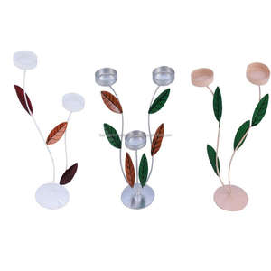 High Quality Tea Light Set Metal Decorative Votive Set Lighting Set for Three Home Decorative With Silver & <b>Black</b> Color - Product Image 6