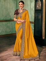 Les plus belles tenues de fête Saree en filet à broderie lourde avec chemisier Vêtements pour femmes indiennes Vente en gros à bas prix Surat ApparelGarment