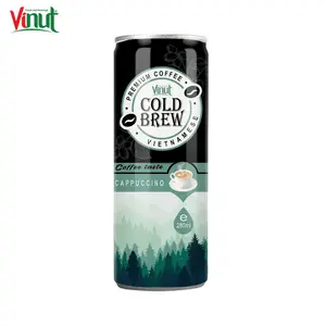 280ml VINUT Can (Tinned) White Label Factory Cappuccino Coffee Wholesale Suppliers Real fruit juice