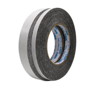 Hot Sale Custom Black Tissue Tape Double <b>Sided</b> High-Resistant Strong Paper Solvent Acrylic Rubber Pressure Sensitive for <b>Bag</b> - Product Image 1