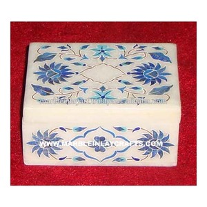 Lujosa caja de joyería con incrustaciones de mármol, regalos de empresa - Product Image 1