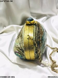 Clutch de Novia en Latón con Incrustaciones de Madreperla - Product Image 3