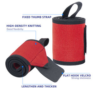 Serre-tête avec compression à double boucle pour pouce, enveloppes de poignet, personnalisés, robustes, pour le lever de poids - Product Image 3