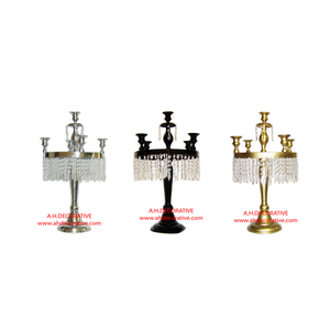 Wedding Centerpieces <b>Black</b> Powder Coated <b>Candelabra</b> 5 Arm for Sale wedding Centerpiece Floor Standing Handmade <b>Candelabra</b> - Product Image 3