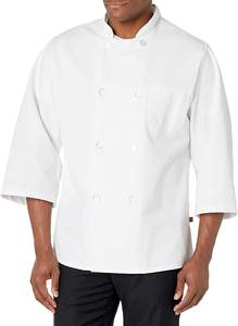 Abrigo de manga corta Unisex, abrigo de Chef clásico - Product Image 5