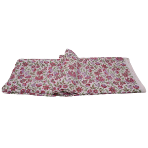 Hermosa tela india de algodón con estampado de bloque de mano ligero por yarda para ropa y batas de mujer - Product Image 3
