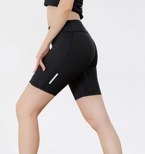 Pantalones cortos deportivos de compresión para mujer, Shorts transpirables suaves para gimnasio, entrenamiento, correr, con estampados personalizados - Product Image 1
