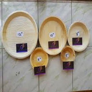 Platos de hoja de palma Areca ecológicos personalizados, fuente culinaria profesional con técnica grabada, tipo de patrón de planta - Product Image 5