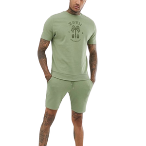 Simplee — ensemble Twin avec Logo personnalisé pour homme, t-shirt décontracté et Short entièrement personnalisé, bon marché pour l'été, 2021 - Product Image 3
