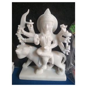 Statue en marbre blanc, Statue Gauri Maa - Product Image 1