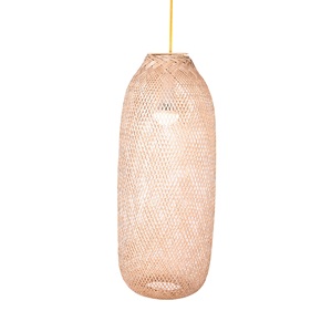 Pantalla LED colgante de bambú moderna hecha a mano Eco nueva tendencia para el hogar interior Resort Hotel candelabros de mimbre estilo artesano ligero - Product Image 3