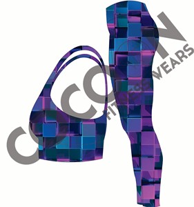 Private Cocoon Custom Women's Fitness Yoga Sports Gym Wear Set Sujetador transpirable Leggings Impresión por sublimación Etiqueta privada Yoga - Product Image 6