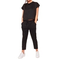 Survêtement d'été blanc pour femmes, étiquette privée, personnalisé, vente en gros, vêtements douleur, solide, survêtement, été, 2021 - Product Image 2