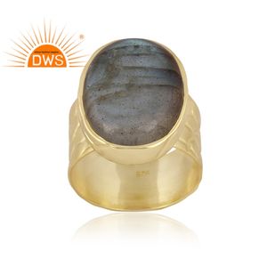 แหวนเงินแท้ประดับพลอยลาบราดอไรต์ธรรมชาติแบบซ้อนได้สำหรับผู้หญิง รุ่นยอดนิยมปี 2026 จากผู้ผลิตเครื่องประดับ - Product Image 2