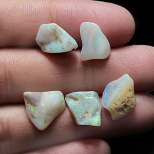 Opale australienne naturelle, forme brute lisse, pierre précieuse - Product Image 3