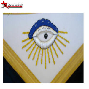 Handmade Masonic Grand Lodge Master Regalia Bullion Wire <b>Aprons</b> Embroidery Customized Color Size OEM/ODM Available <b>Novelty</b> Gifts - Product Image 5