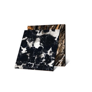 La finition métallique de tuiles indonésiennes résistantes à la chaleur Digital a imprimé des carreaux des carrelages de porcelaine de 600x600mm pour la protection de mur. - Product Image 4