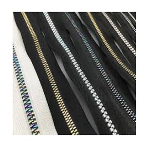 Cremallera metálica de extremo abierto OZL de alta calidad con bloqueo automático de 100mm de longitud para ropa y prendas - Product Image 1