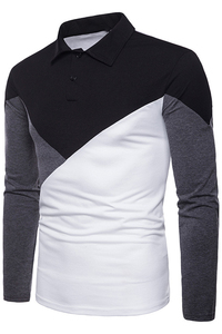 Polo de manga larga para hombre 2019 con logotipo personalizado - Product Image 2