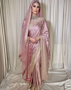 --NEW---BEAUTIFUL Hand Work on WEDDING--SAREE with Glass Beads Stone & DABKA Work for Wedding/party--2021 - Product Image 1