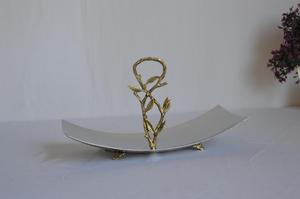 Plat de service de luxe de qualité supérieure, style moderne, fantaisie, vintage, en acier inoxydable, nouvelle arrivée, décoratif - Product Image 6