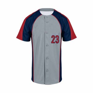 Jersey de béisbol puro 100% poliéster para hombre, ropa de sublimación en blanco, camiseta de beisbol para hombres, camisetas de béisbol personalizadas para jóvenes - Product Image 5
