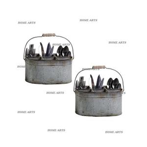 Juego de 2 soportes para cubiertos galvanizados de la mejor calidad, utensilios de diferentes formas y tamaños, soporte para cubiertos al precio más bajo - Product Image 4