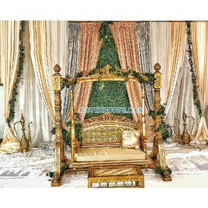 Decoración de Columpio para Ceremonia de Boda Sikh, Decoración Glamorosa para Recepción de Boda India, Decoración de Columpio para Ceremonia de Boda Sikh - Product Image 1