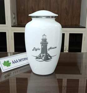 Urna de Metal funeraria para adultos, urna de cremación humana antigua de latón, de fabricante fiable - Product Image 6